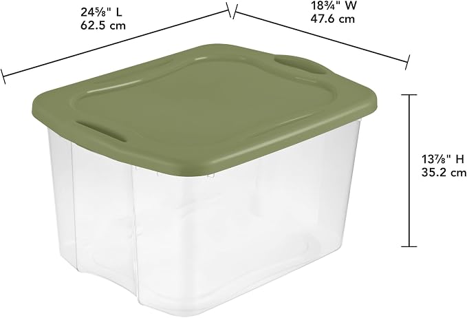 70 Quart Heavy-Duty Plastic Storage Bin - Image 4