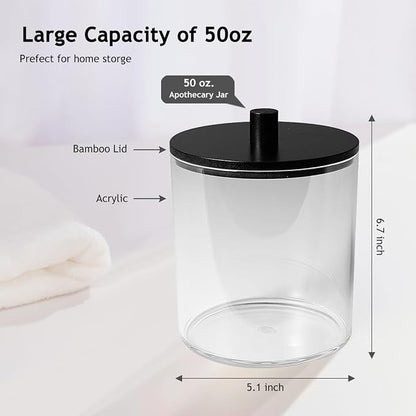 SheeChung 2 Pack 50 Oz Large Apothecary Jar - Image 3