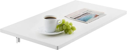 VEVOR Wall Mounted Folding Table, 35.4 x 19.7 inches Wall Mount Table, Floating - Image 11