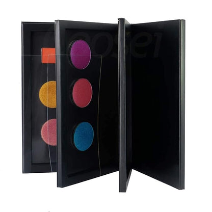Coosei 3 Layers Book Shape Empty Magnetic Eyeshadow Palette Magnetic makeup - Image 5