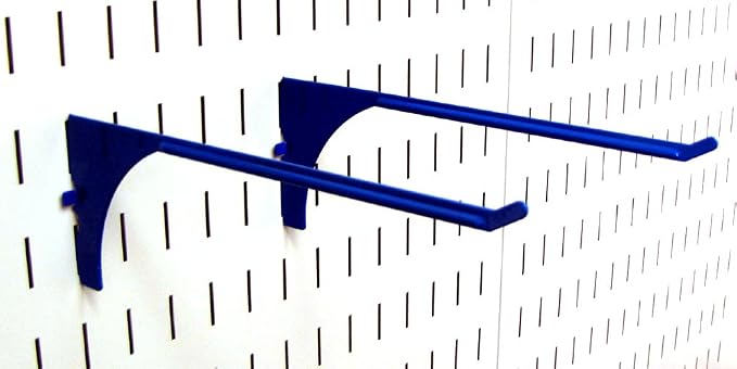 Wall Control Pegboard 9in Reach Extended Slotted Hook Pair - Image 2