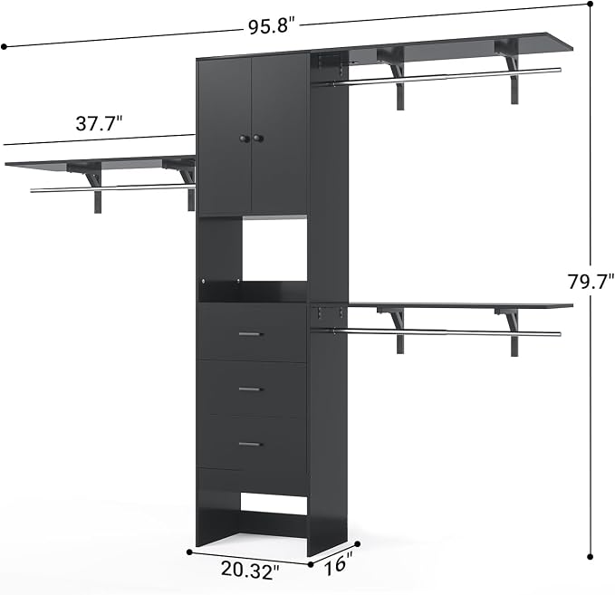Armocity 96 Inches Closet System - Image 6