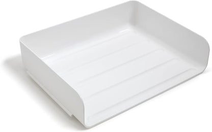 TRU RED Side‑Load Stackable Letter Tray, 12/Carton – High‑Volume Desktop Paper - Image 2