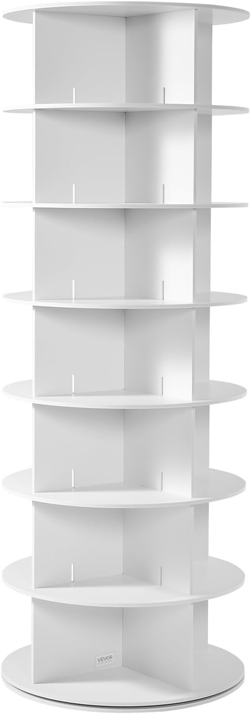 VEVOR 7 Tiers Rotating Shoe Rack Tower, 360° Spinning Shoe Rack, Revolving - Image 9