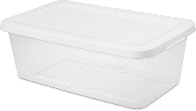 20-Pack 6 Quart Storage Boxes – Clear Plastic Storage Bin - Image 7