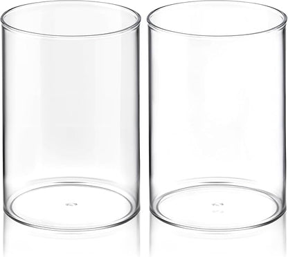 2 Pcs Pen Holder Acrylic Cylinder Container Stylish Clear Acrylic Desk by Unknown