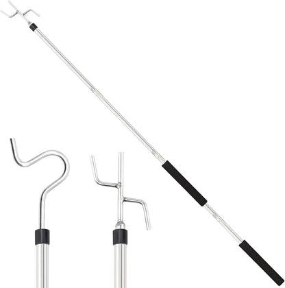 Clothes Hook Pole Heavy Duty, 32 to 80In Retail Clothing Hook Pole | Extra Long by Frebuta