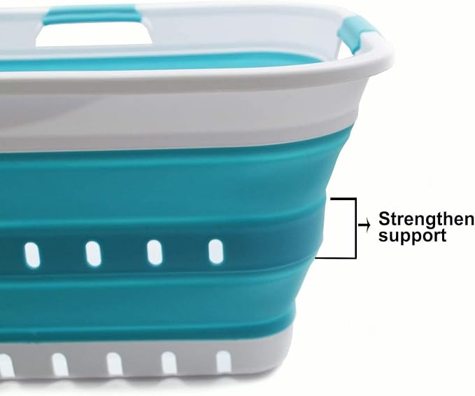 SAMMART 42L Collapsible Plastic Laundry Basket - Image 4