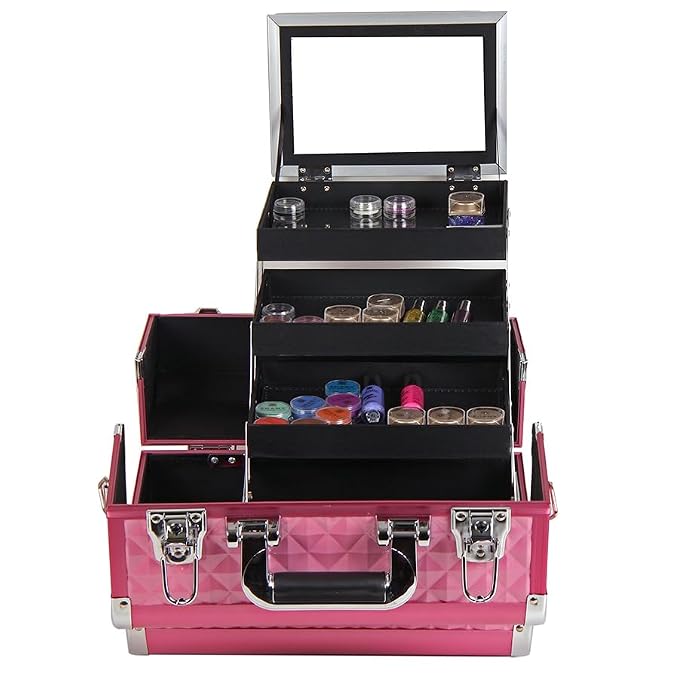 SHANY Premier Fantasy Professional Makeup Train Case Cosmetic Box Portable - Image 5