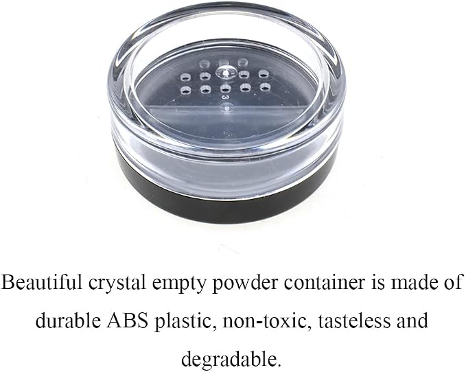 HAHIYO 4pcs 10ml/0.34oz Plastic Empty Travel Compact Case Makeup Cosmetic Jar - Image 4