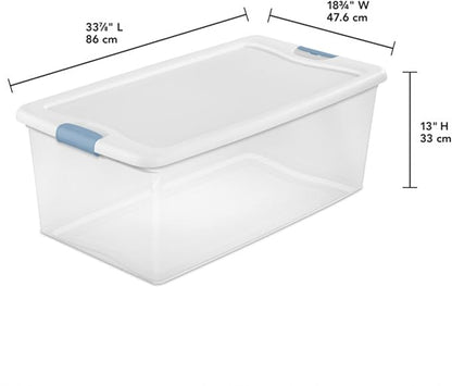 Sterilite 8-Pack Latching Box, Under Bed Storage Bins - Image 2