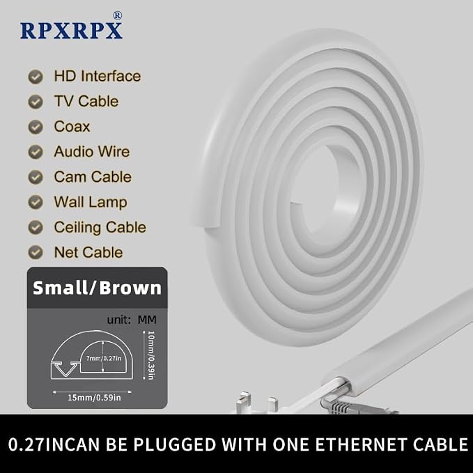 RPXRPXSide Open One Cord Cable Raceway Wire Cover - Image 3