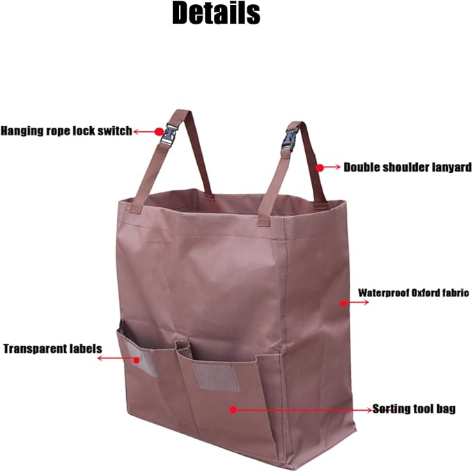 Multipurpose Housekeeping cart Bag Separate Storage Bag, Replacement Janitorial - Image 5