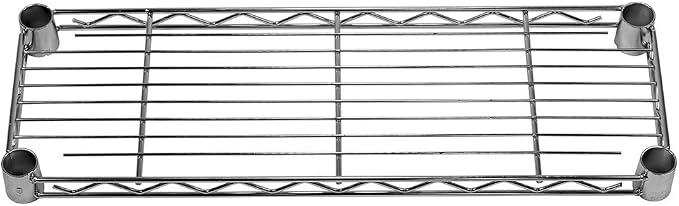 Shelving Inc. 8" d x 24" w Chrome Wire Shelving - Image 3
