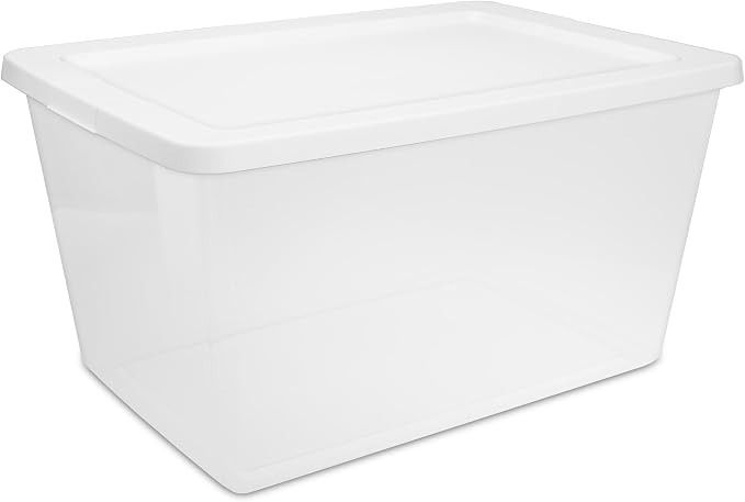 2-Pack 58 Quart Clear Storage Bins - Image 3