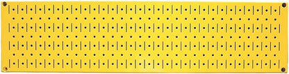 Wall Control Narrow Pegboard 8in x 32in Yellow Metal Pegboard Runner Tool Board by Wall+Control