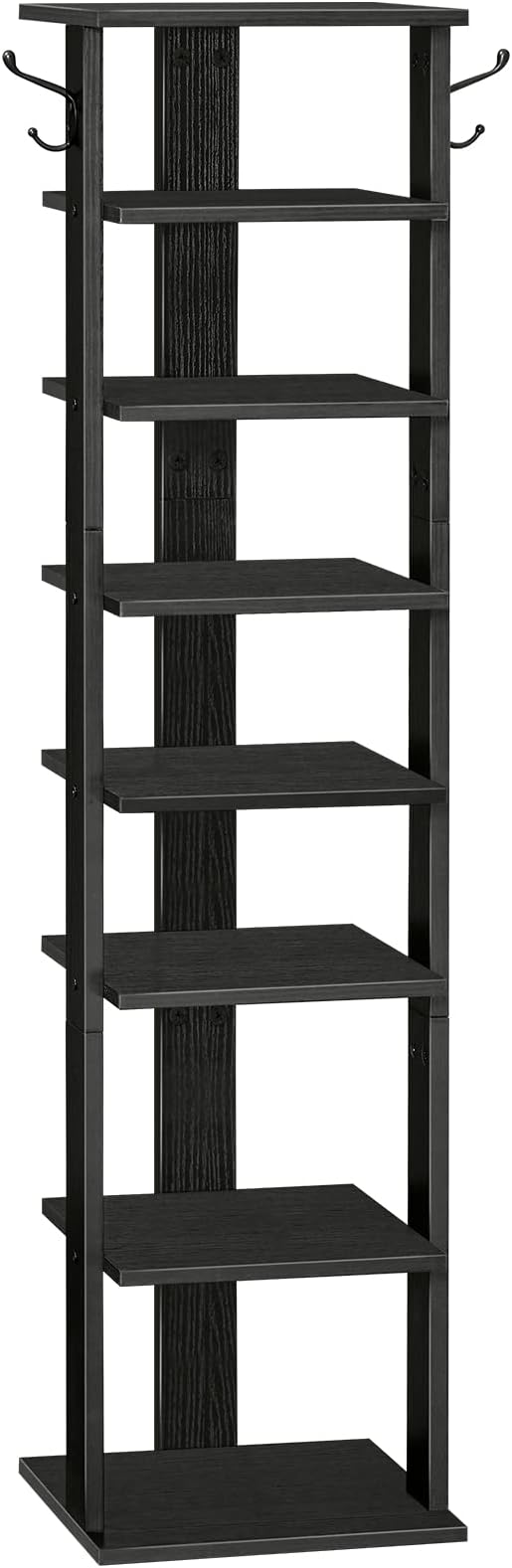 HOOBRO 8 Tiers Vertical Shoe Rack, Wooden Shoe Storage Organizer by HOOBRO