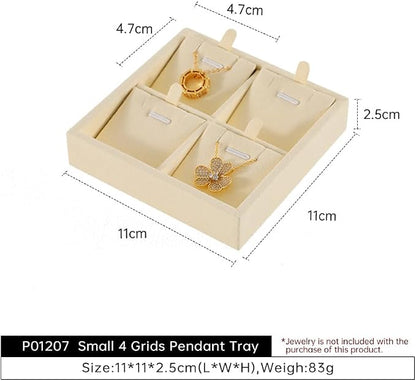 Dark Blue Jewelry Display Tray Ring Necklace Earring Bangle Organizer - Image 6