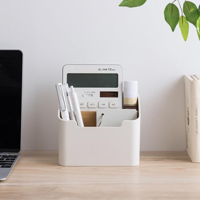 Poeland Remote Control Holder Desk Storage Organizer Box Container - Image 4