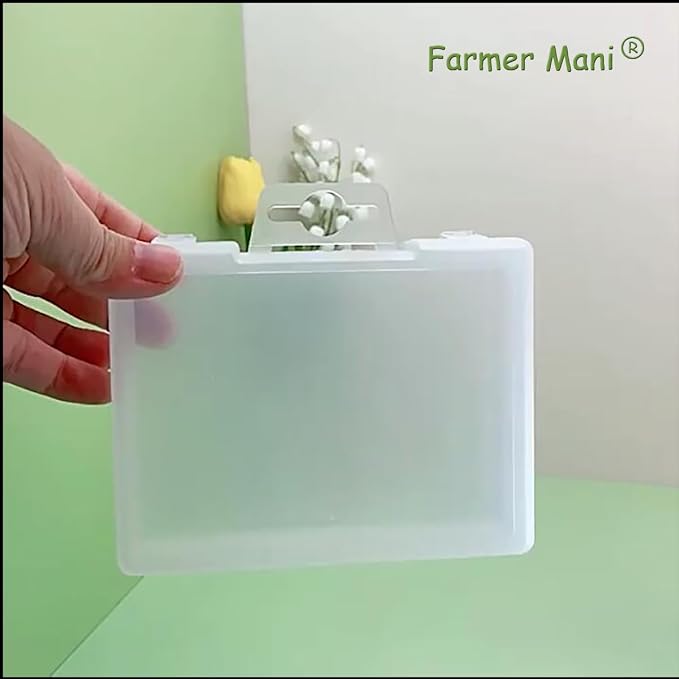 2 Pack Rectangle Plastic Frosted Storage Containers Box, Polypropylene Box - Image 3