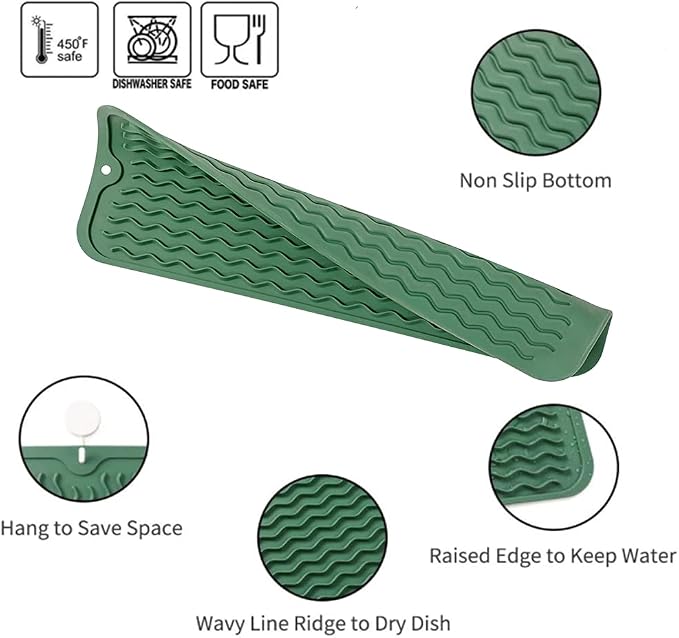 Silicone Dish Drying Mat for Multiple Usage, Easy clean, Eco-friendly, - Image 3