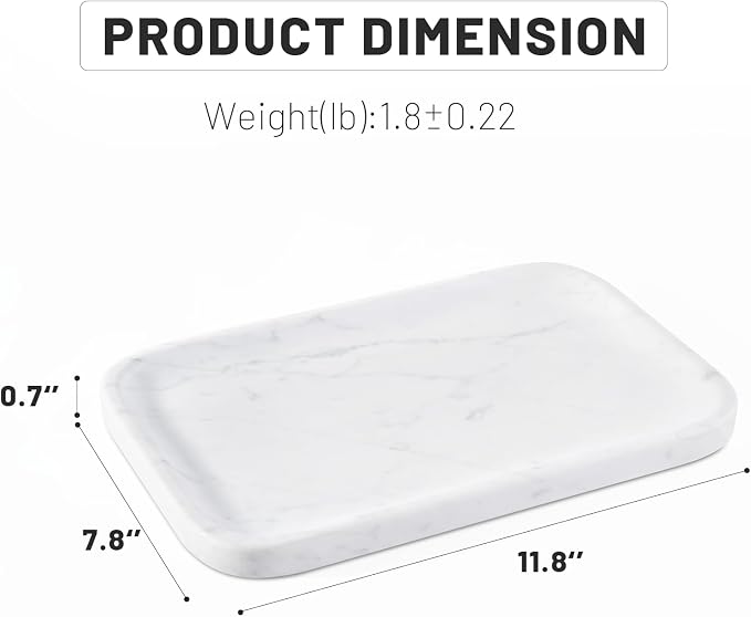 Statuario Marble Vanity Tray - Image 5