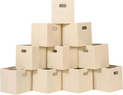 Fabric Cloth Storage Bins, Fabric Cube Organizer by SEVENDOME