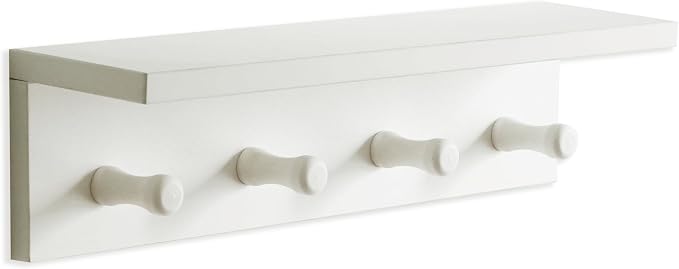 Entrance Coat Rack ，Coat Hooks, Wall-Mounted Wooden Hook Rack, Wall-Mounted - Image 9