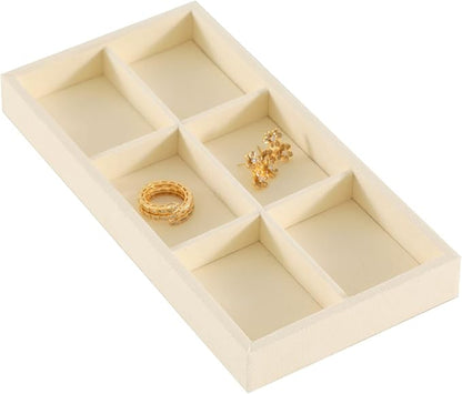 Dark Blue Jewelry Display Tray Ring Necklace Earring Bangle Organizer by Yinbeini