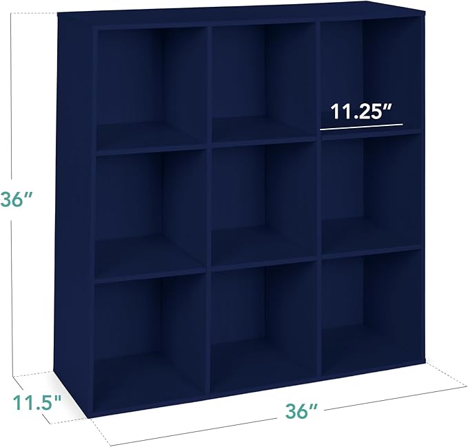 Best Choice Products Kids Bookcase 9-Cube Storage Organizer, 11in Shelf Opening - Image 2