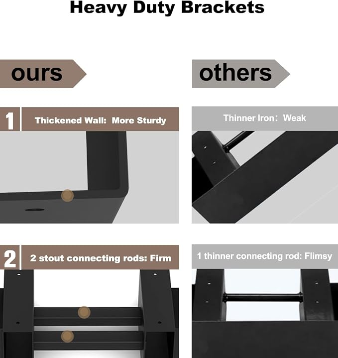 Outdoor Firewood Rack Bracket Kit - Image 3