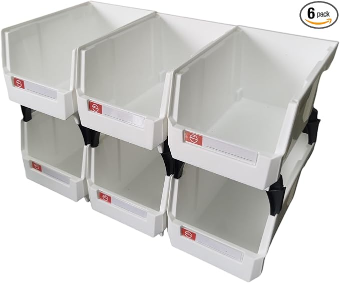 Storage Organizer Boxes, Wall Mount Storage Parts Rack, Stackable Shop Tool Bins by Pe%26Hui