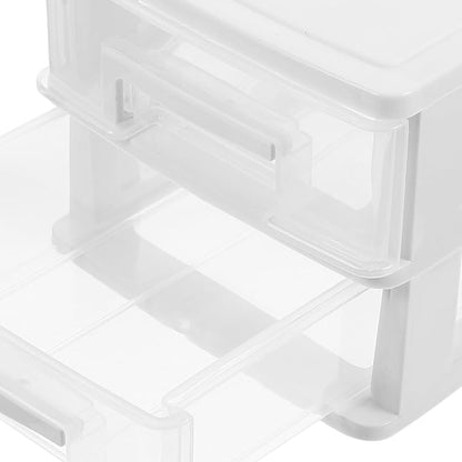BESPORTBLE Transparent Desktop Drawer Organizer Box Drawer Storage Cabinet - Image 5
