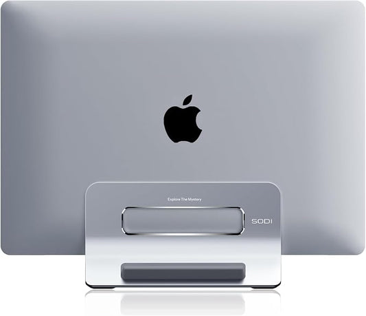 SODI Vertical Laptop Stand for Desk, Gravity Auto Lock Vertical MacBook Stand by SODI