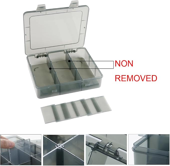 9 Grids Art Craft Supply Organizer Storage Containers, Compartment Storage Box - Image 3