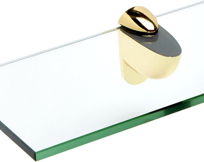 Spancraft Glass H-8x18-Brass Heron Glass Shelf - Image 2