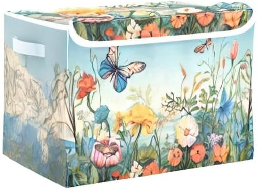 Colorful Flower Pattern Storage Bins - Image 8