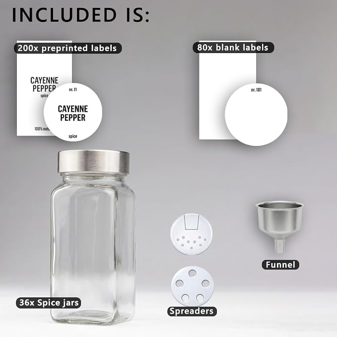 Deco haus Glass Spice Jars - Image 2
