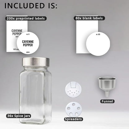 Deco haus Glass Spice Jars - Image 2