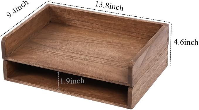 Desktop File Trays Stackable Paper Tray - Image 5