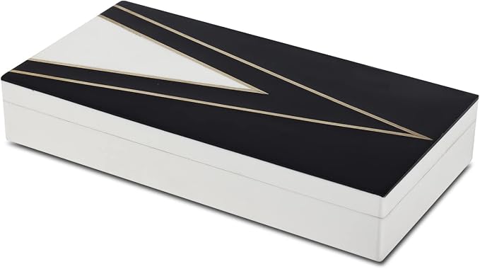 Handicrafts Home Black and White Decorative Storage Box - Image 8