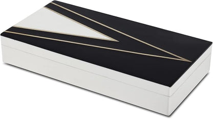 Handicrafts Home Black and White Decorative Storage Box - Image 8