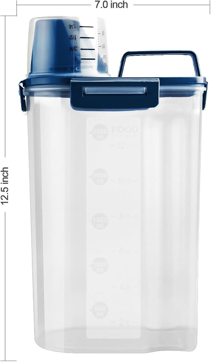 Uppetly Rice Airtight Dry Food Storage Containers, BPA Free Plastic Storage Bin - Image 7
