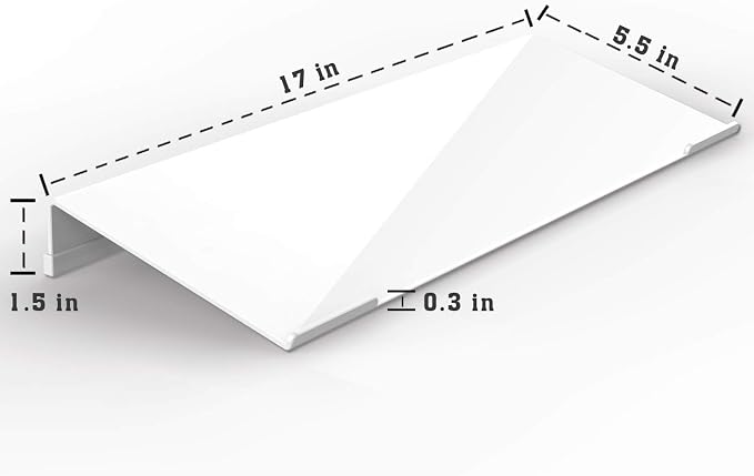 Acrylic Tilted Computer Keyboard Stand - Image 2