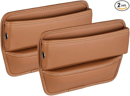 Riloer Car Organizers for Gap Leather Waterproof Car Seat Gap Fillers for Cars by Riloer