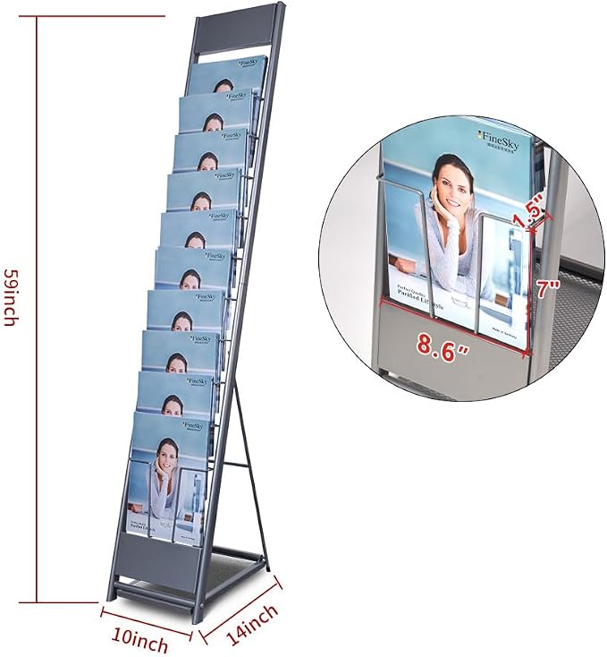 10-Layer Magazine Rack - Image 2