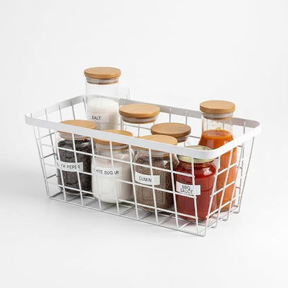 LeleCAT White Hanging Kitchen Baskets - Image 3