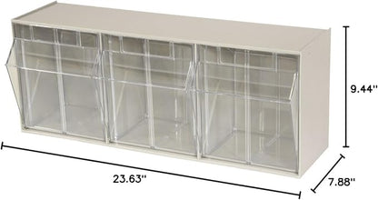 Akro-Mils TiltView Plastic Storage Cabinet - Image 9