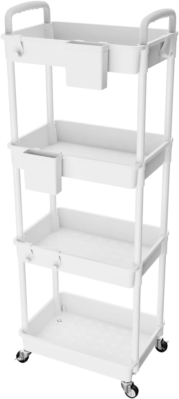 4 Tier Rolling Utility Cart by REBECAT