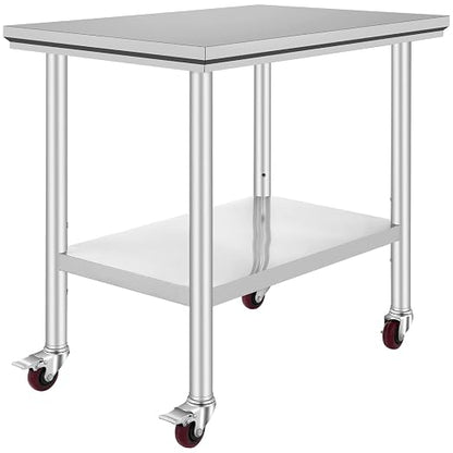 Vevor Mophorn Stainless Steel Work Table 36x24 Inch - Image 9